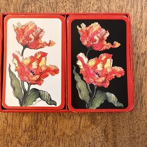 Potpourri Press Fancy Tulips 2 Sets Playing Cards